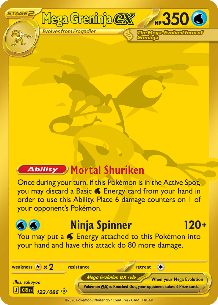 Mega Greninja ex 122/086