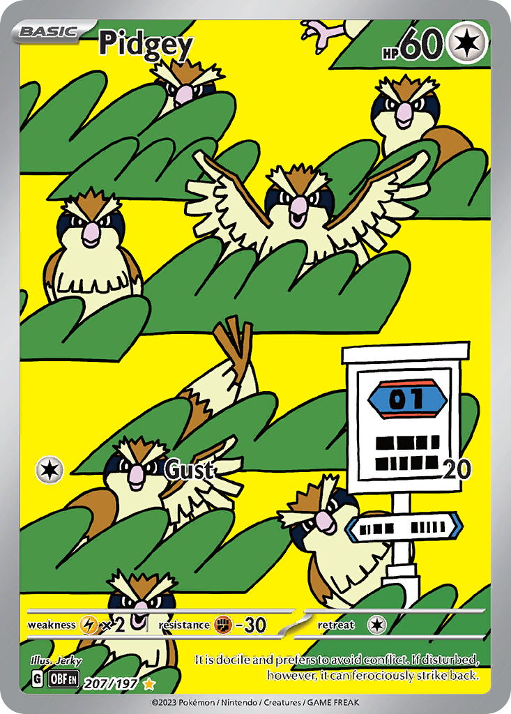 Pidgey 207/107 Obsidian Flames