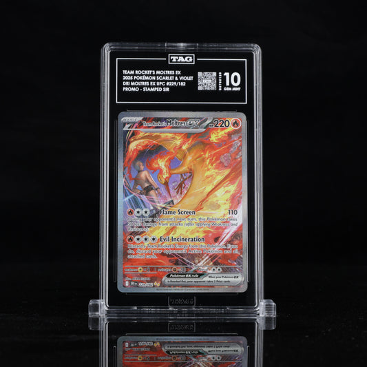 Team Rocket's Moltres ex 229/182 TAG 10