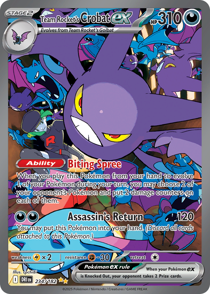 Team Rocket's Crobat 234/182