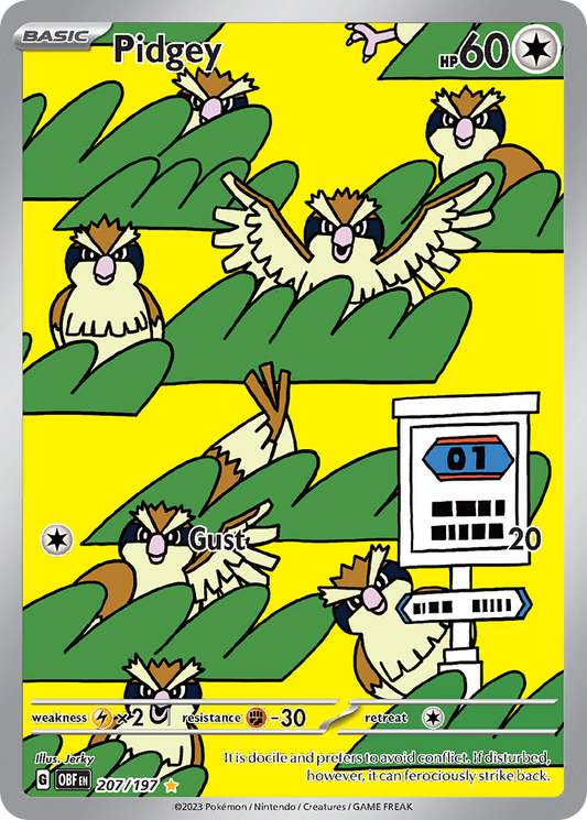 Pidgey 207/107 Obsidian Flames