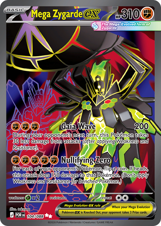 Mega Zygarde ex 104/088